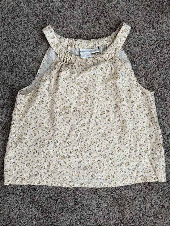 Rachel Zoe Tops - Rachel Zoe 100% Linen Floral Print Halter Tank Top, Size M